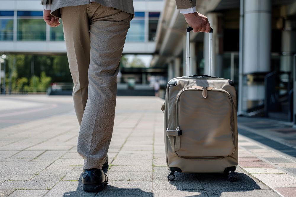 Businessman luggage suitcase adult.