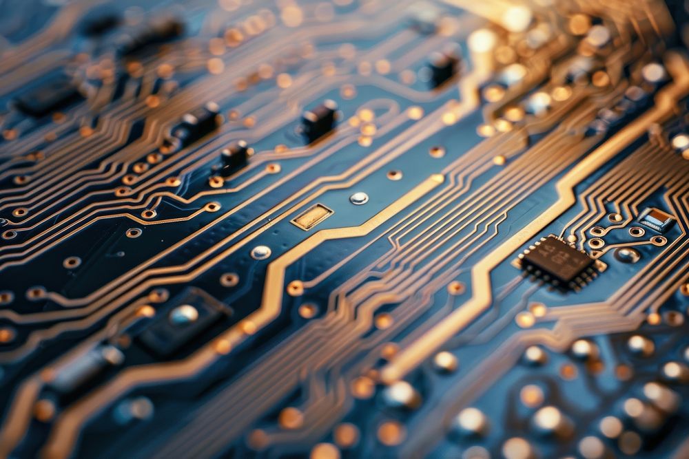 Circuit board electronics blackboard hardware. Premium Photo rawpixel
