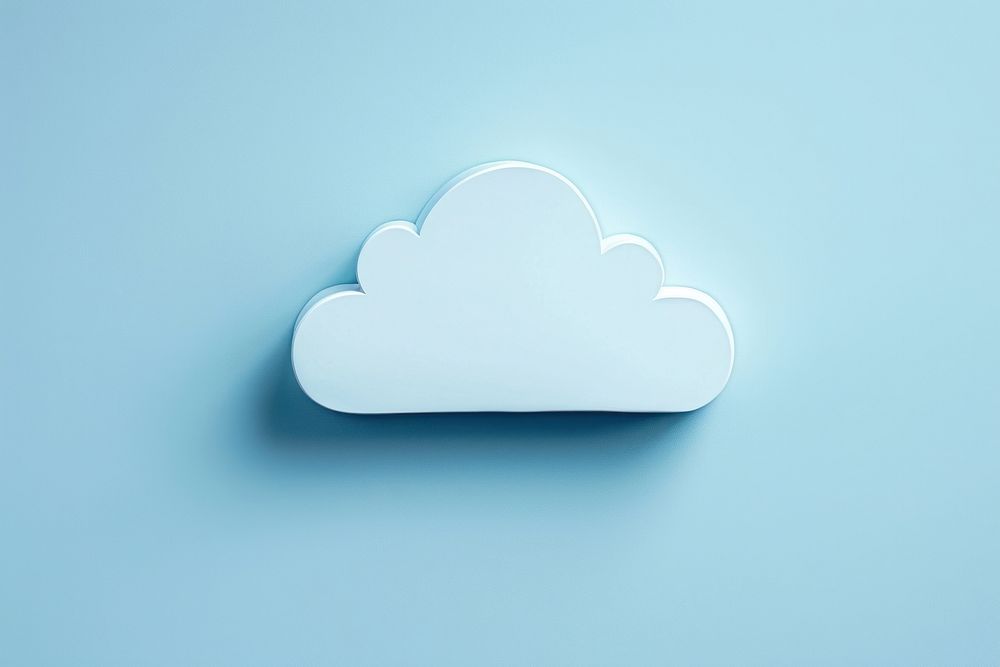 Cloud storage symbol.