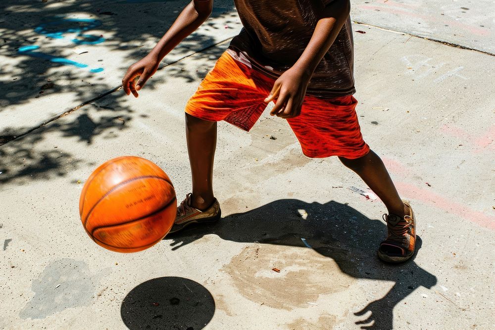 Kid playing sport sports basketball person.