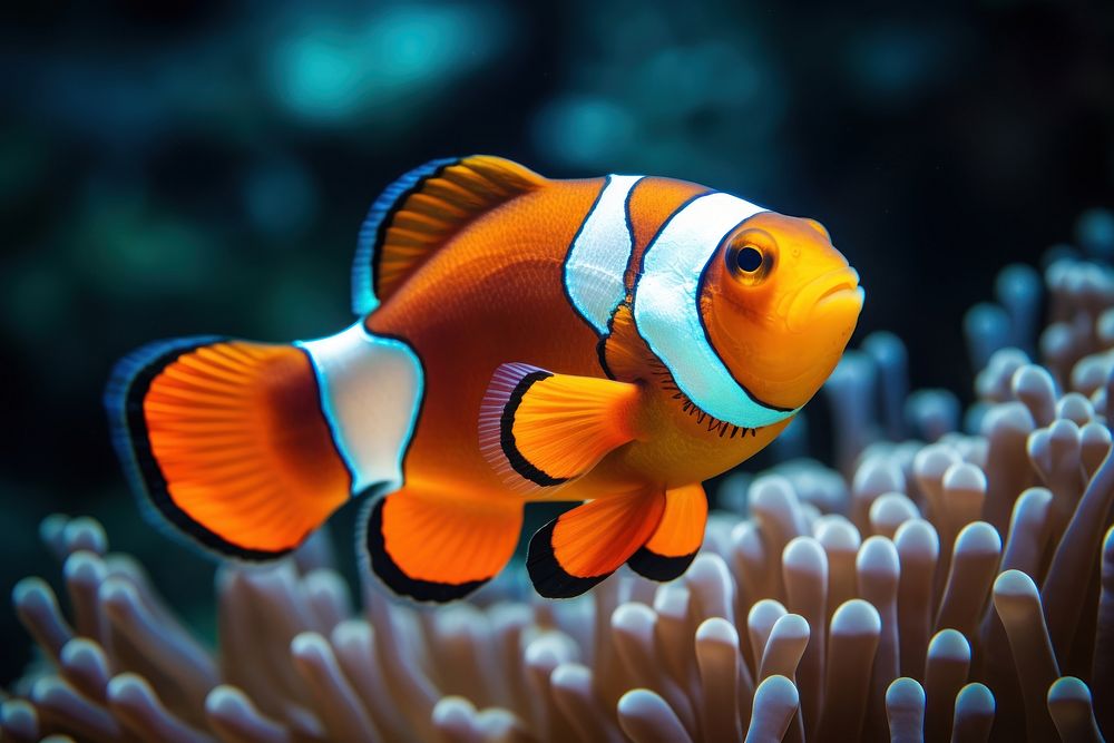 Common Clownfish amphiprion medication outdoors.