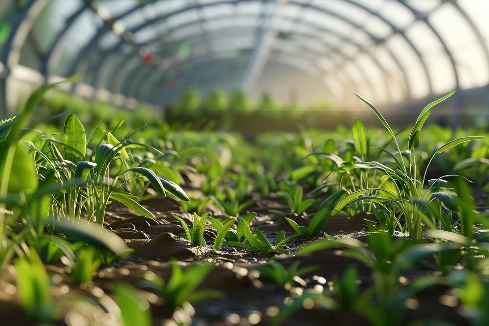 Future farm agriculture countryside vegetation.