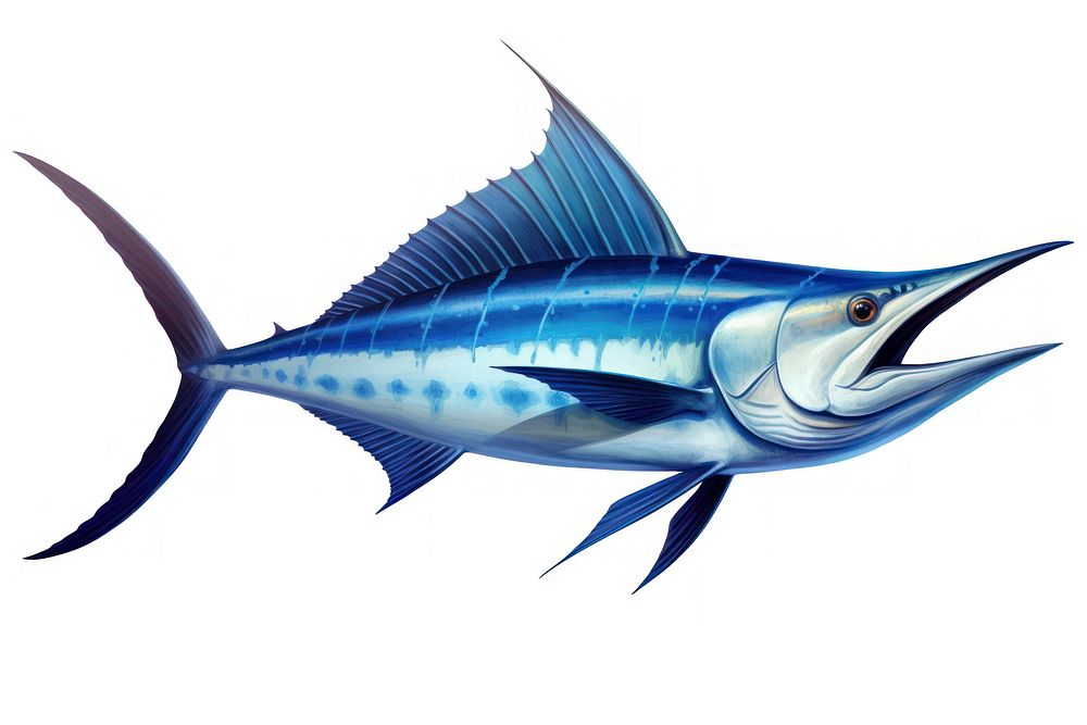 Blue Marlin fish swordfish animal shark.