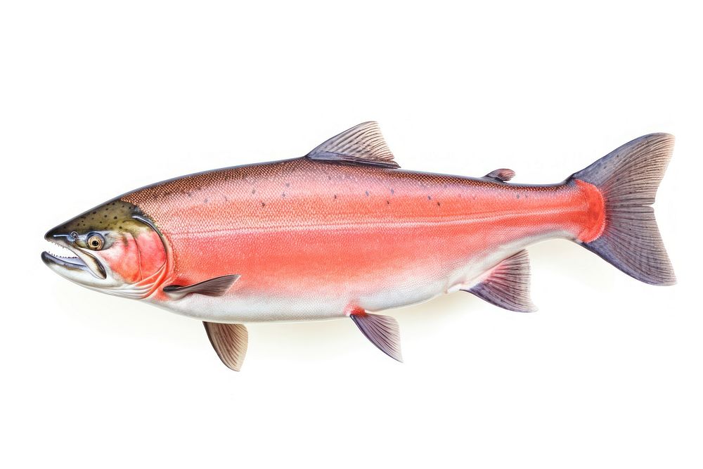 Salmon fish animal trout coho.