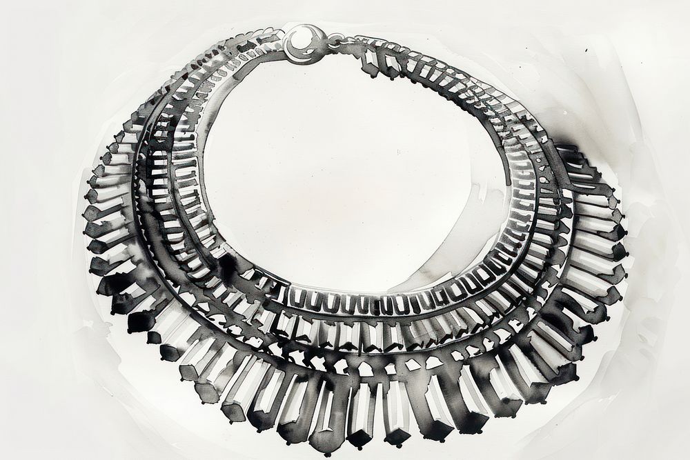 Monochromatic necklace jewelry accessories accessory.