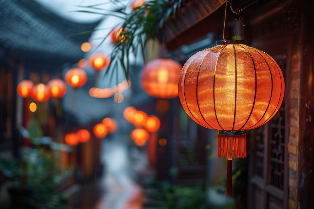 Chinese lantern chandelier festival lamp.