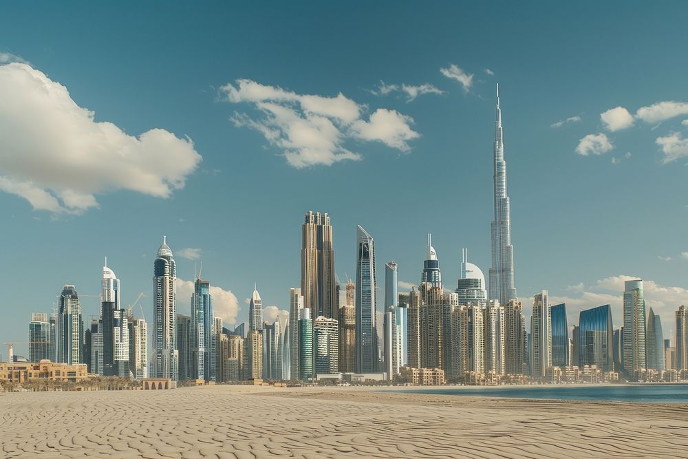 Dubai architecture cityscape building.