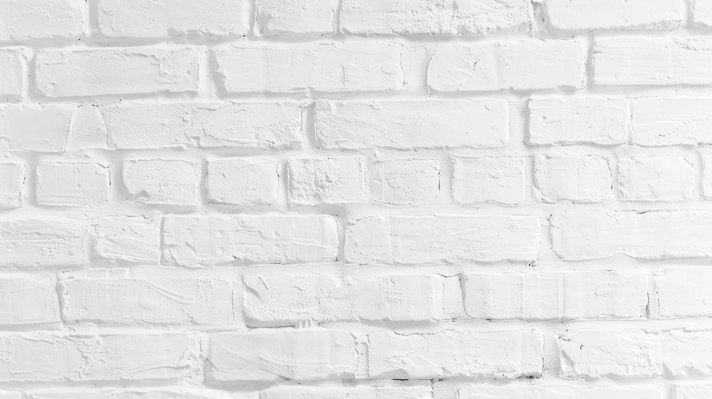 White brick wall texture.