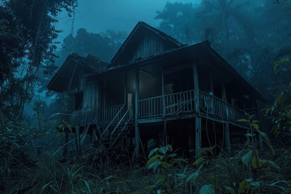 House land architecture rainforest.