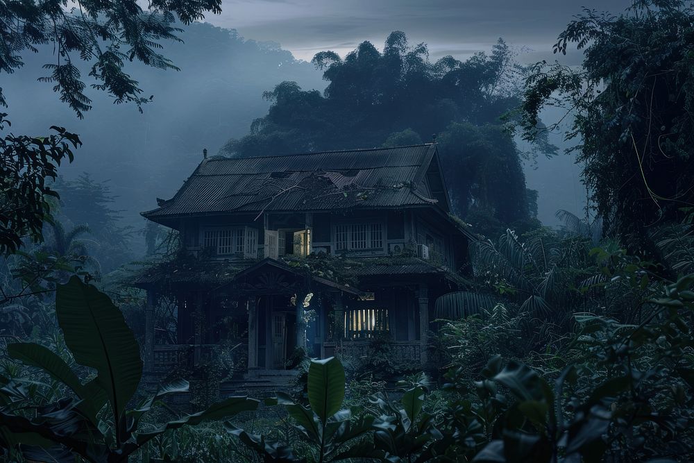 Jungle house land architecture.