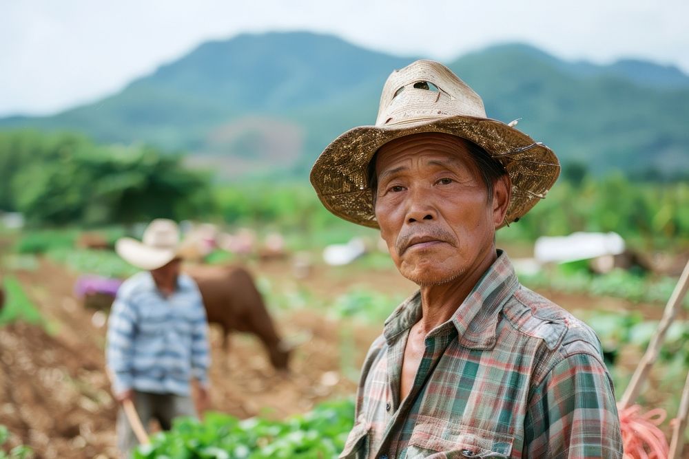 Farming in Thailand cow livestock gardening.