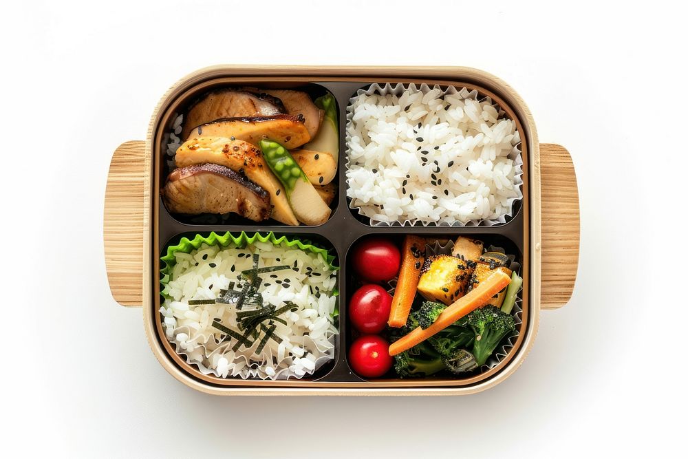 Bento box produce lunch plate.