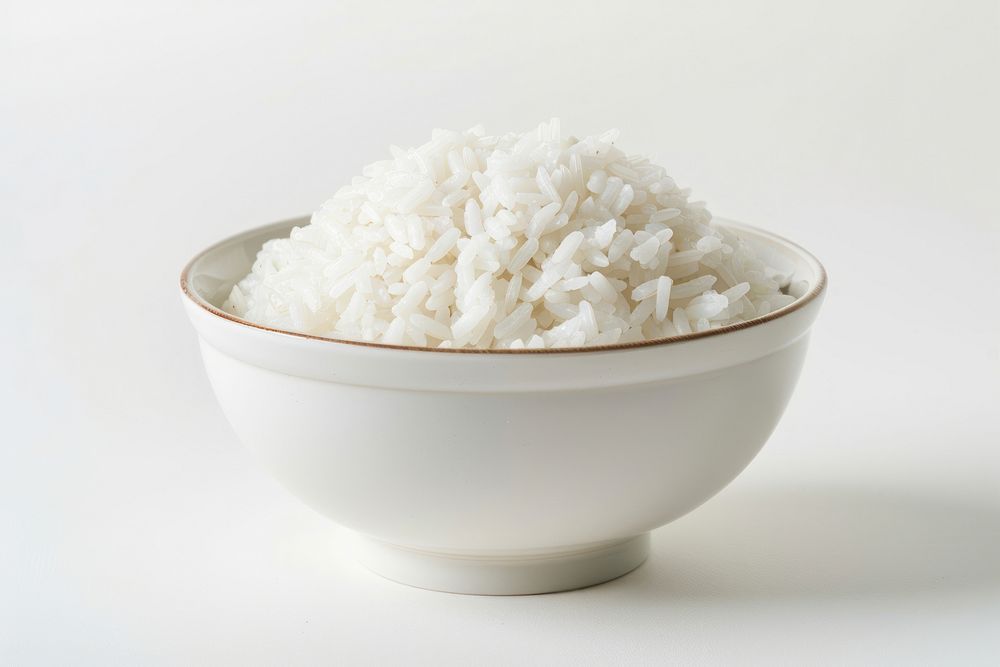 Bowl of rice beverage produce grain.