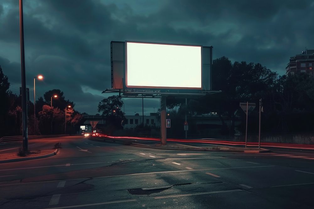 Blank billboard mockup advertisement electronics hardware.