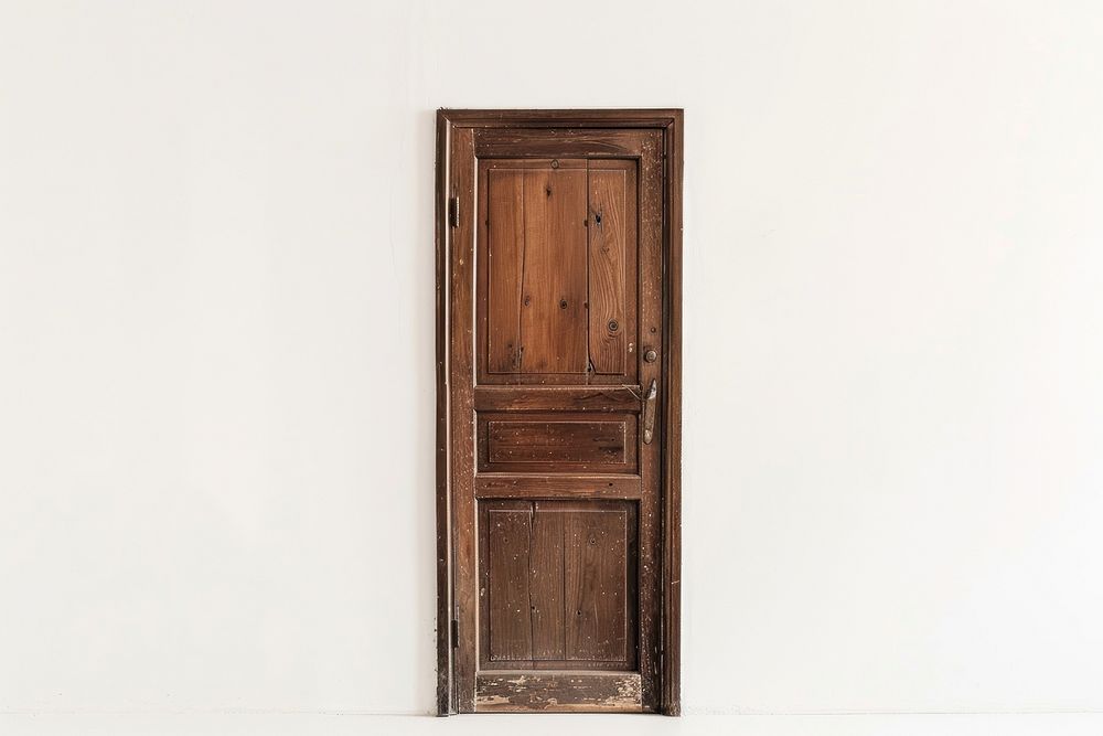 Closed door furniture cupboard wood.