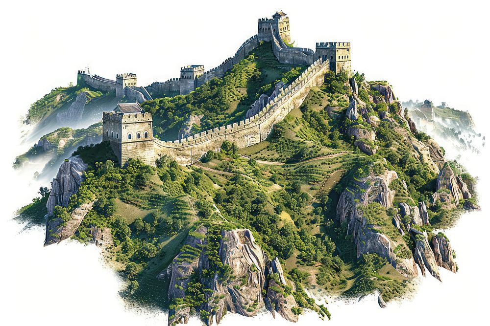 Great wall of china architecture building castle.