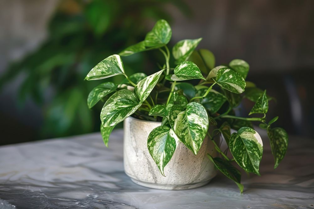 Marble Pothos plant leaf potted | Premium Photo - rawpixel