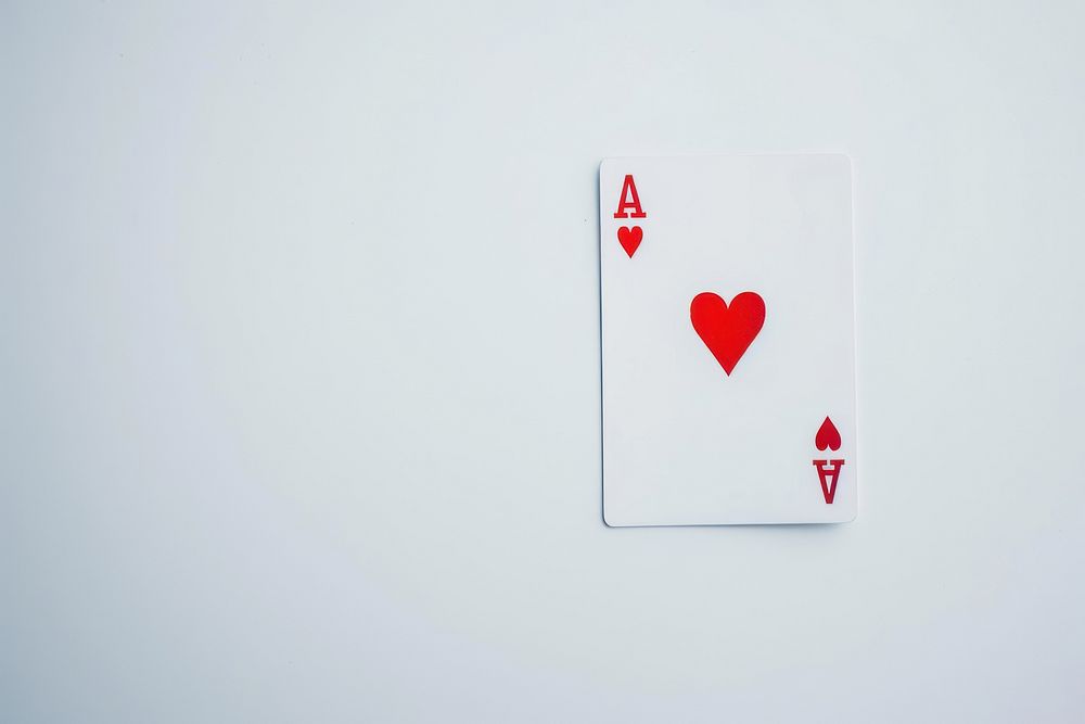 Poker card symbol paper text.