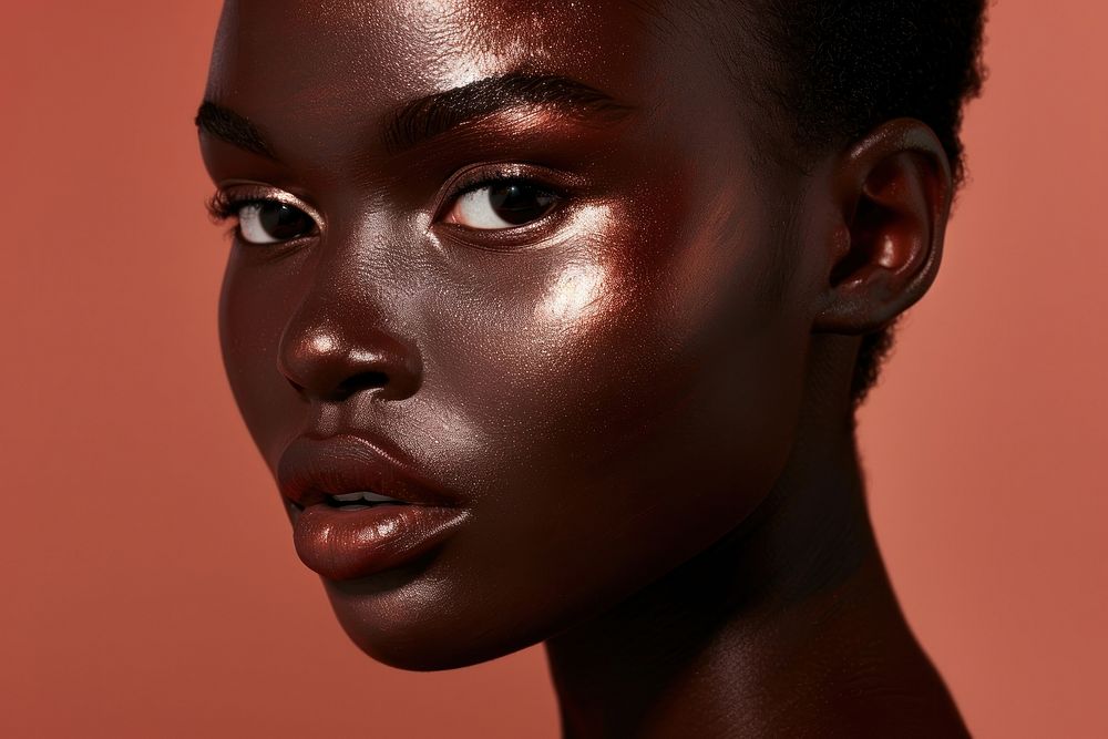 Portrait black beauty woman skin person female.