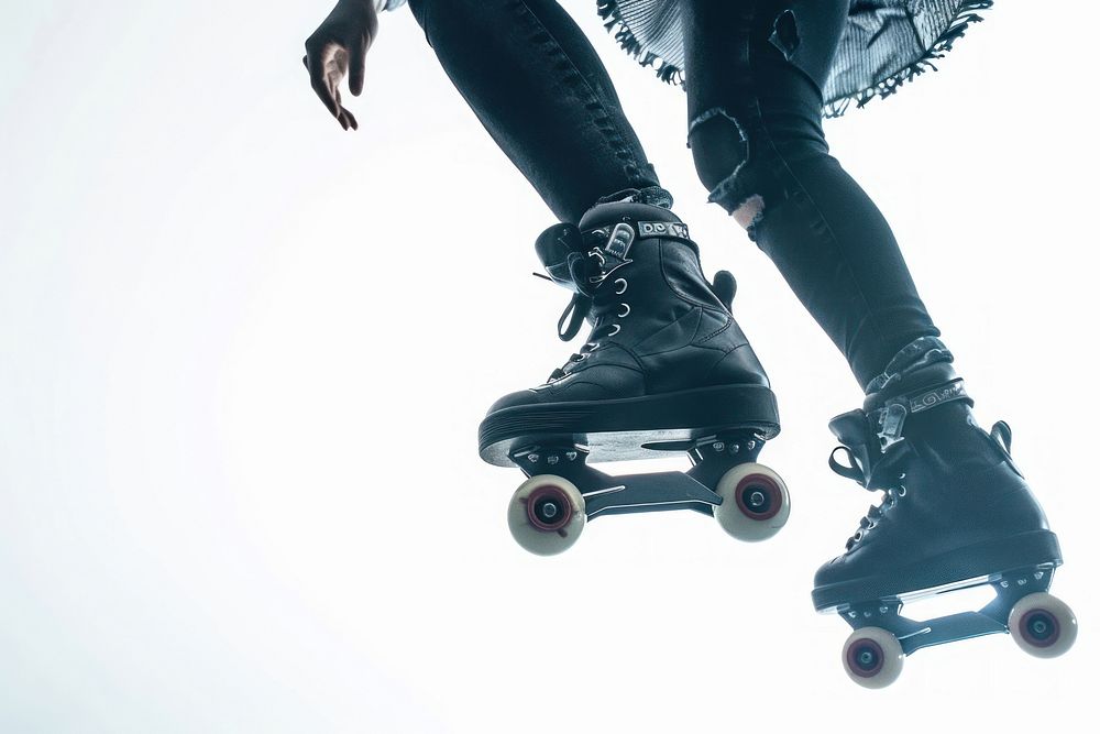 Roller skating skateboard clothing footwear.