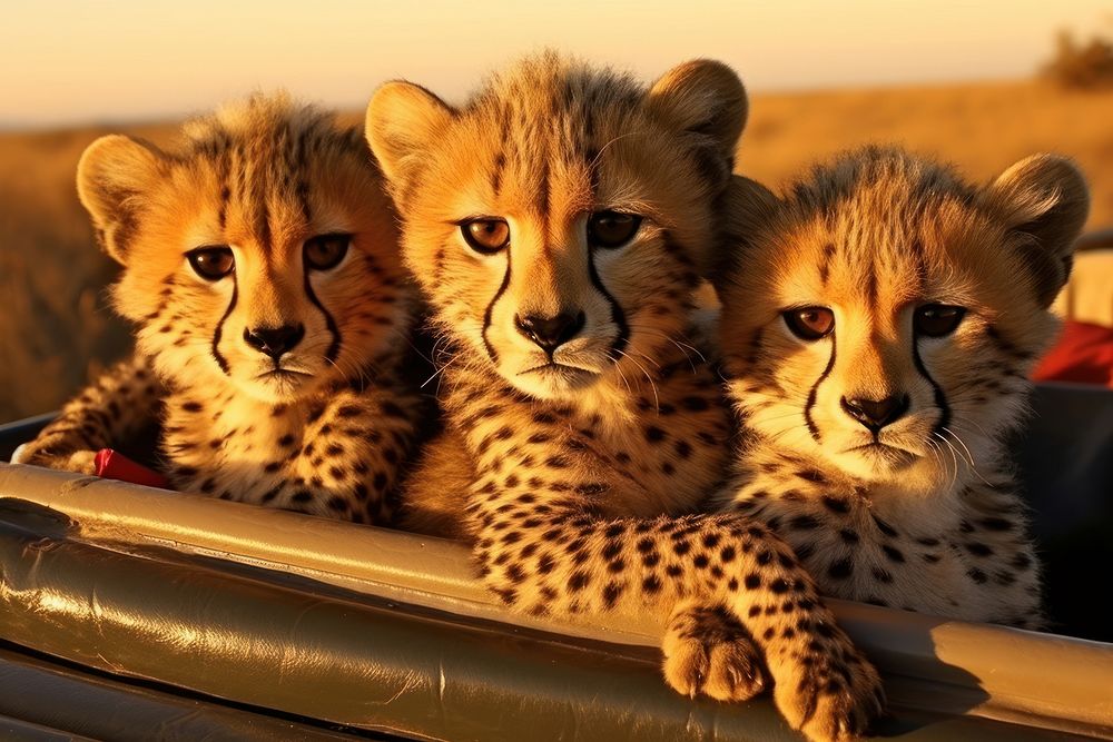Safari wildlife cheetah panther.