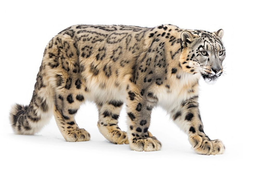 Snow leopard wildlife panther animal.
