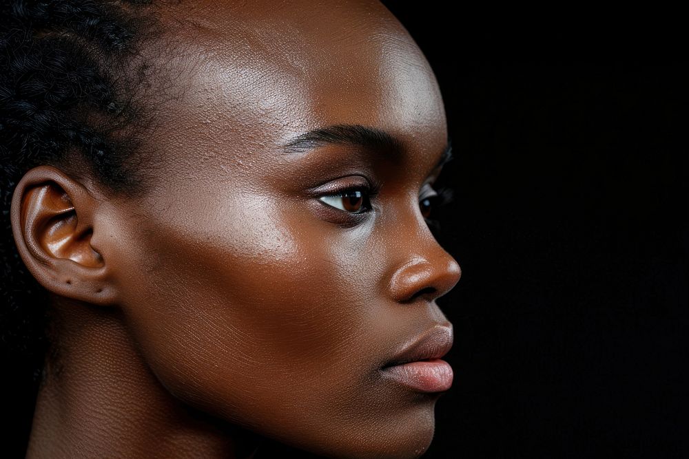 Portrait photo of a black girl person female human.