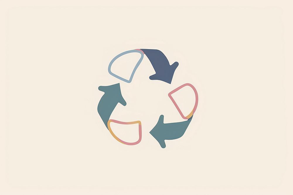 Recycling symbol illustration recycling symbol animal shark.