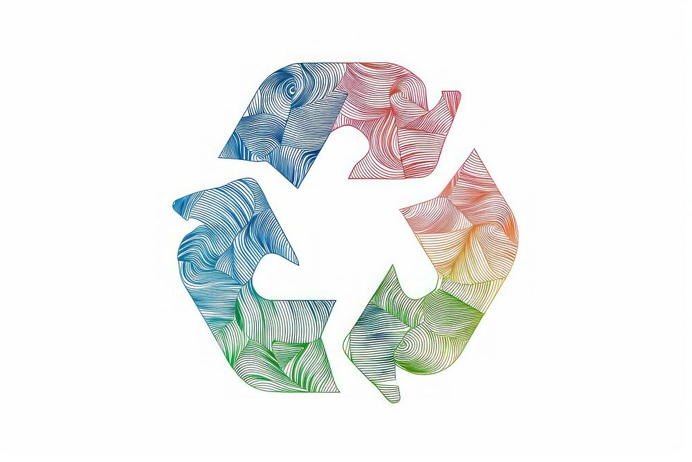 Recycling symbol illustration recycling symbol diaper.