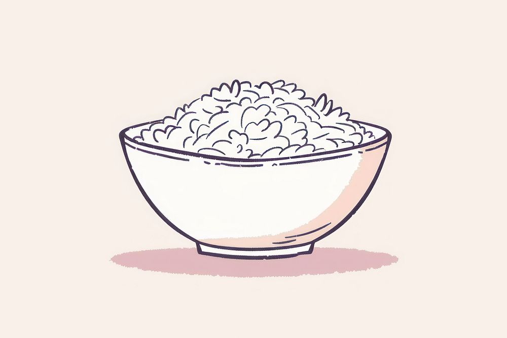 Rice bowl illustration astronomy outdoors nature.
