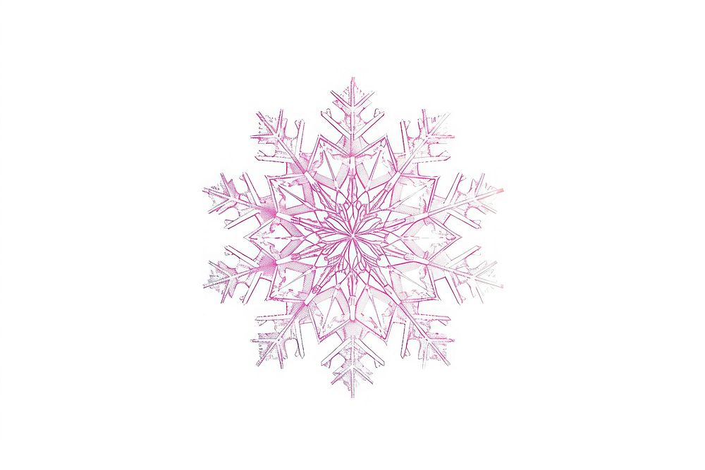 Snowflake illustration chandelier outdoors nature.