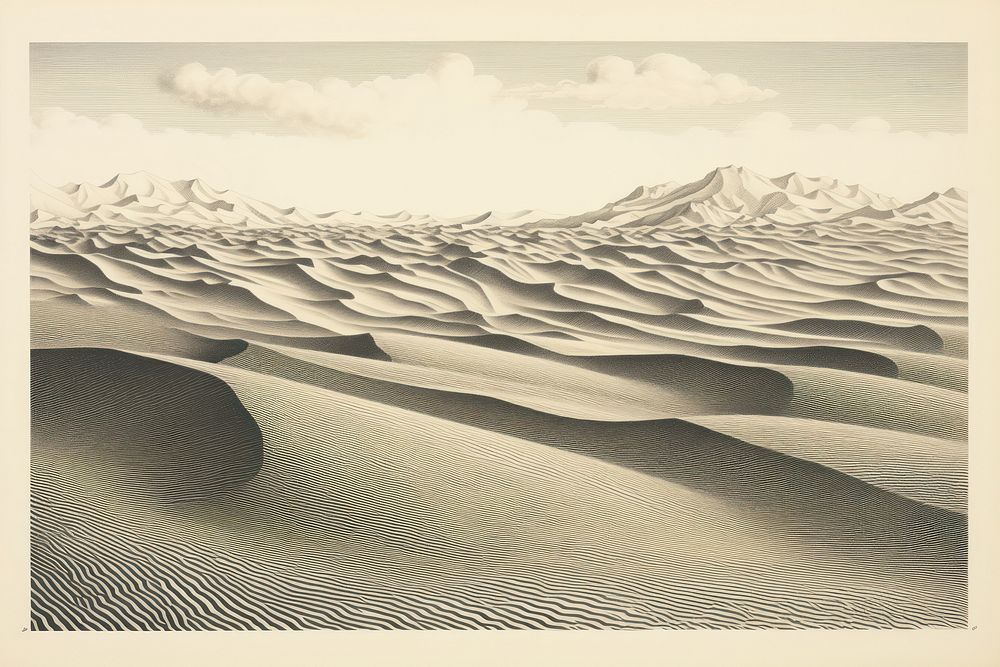Desert dune sand furniture.