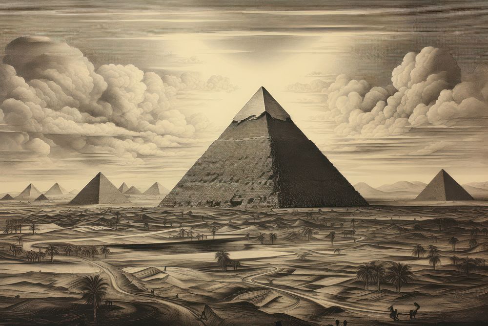 Egypt pyramid architecture building landmark.