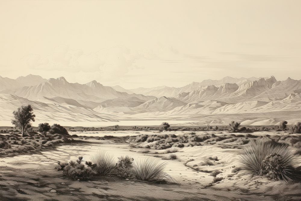 Desert wilderness landscape outdoors.