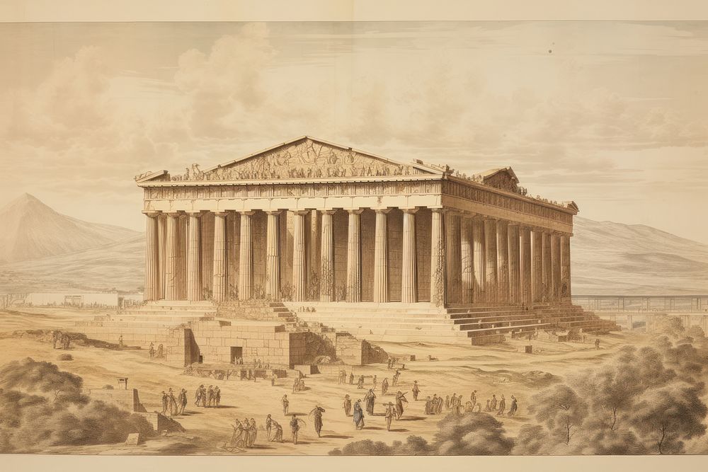 Parthenon architecture building worship.