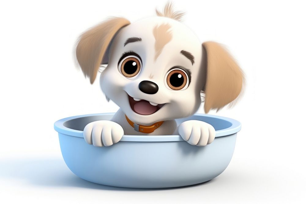 Puppy drink bowl animal canine mammal.