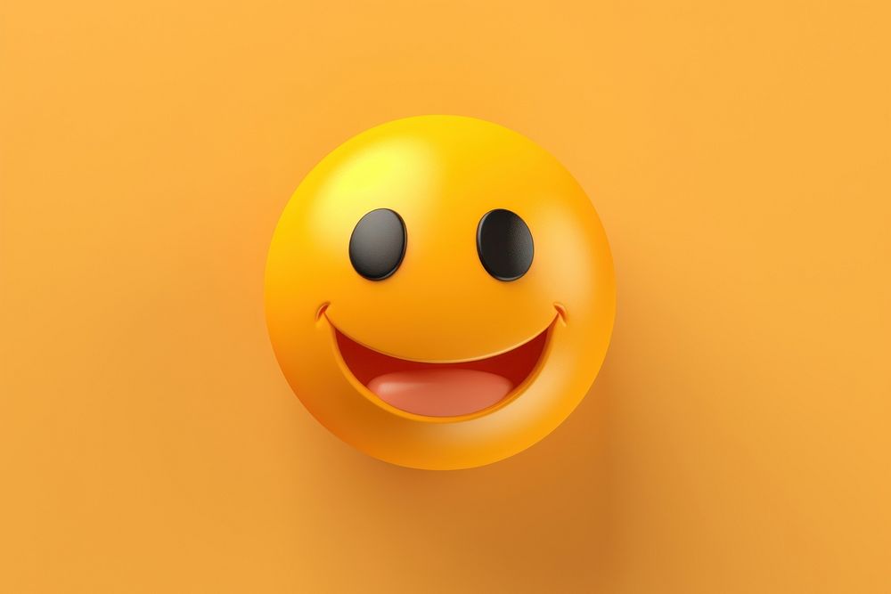 3D smiling emoticon