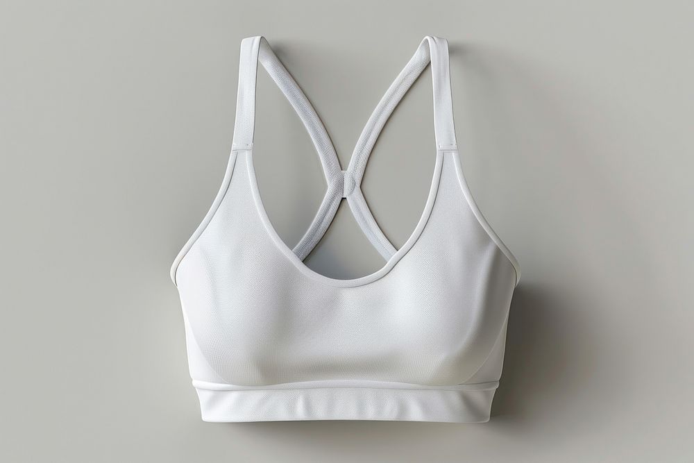 Blank plain sport bra mockup underwear clothing lingerie.