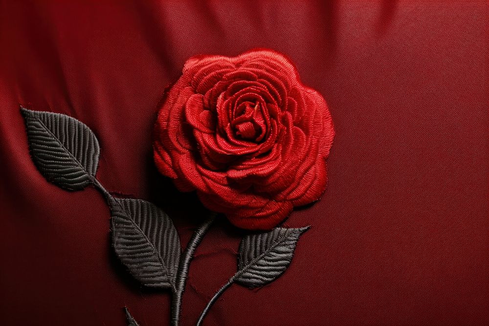 Flower rose plant red.