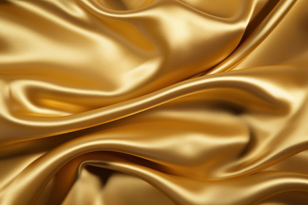 Metallic antique gold silk.