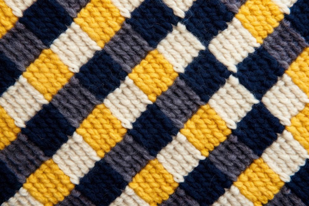 Checkered pattern knitted wool clothing apparel woven.
