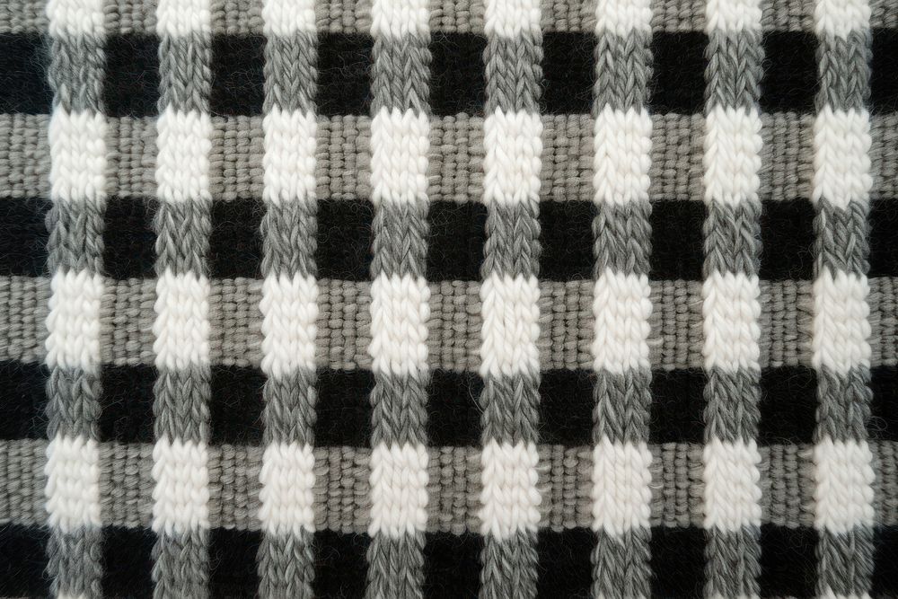 Checkered pattern knitted wool clothing apparel tartan.