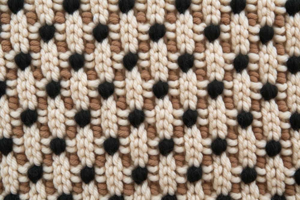 Checkered pattern knitted wool texture knitting person.