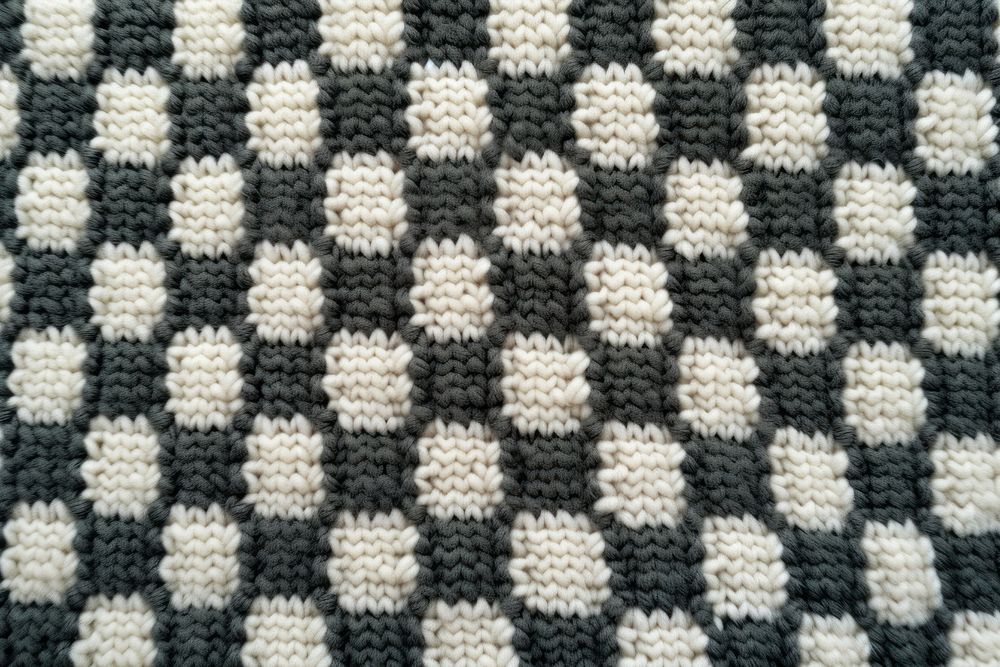 Checkered pattern knitted wool texture person human.