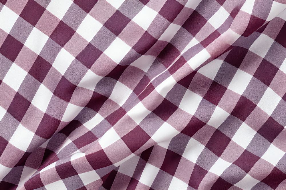 Checkered pattern cotton tablecloth.