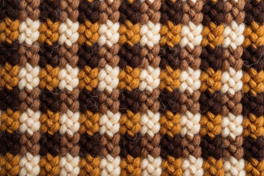 Checkered pattern knitted wool person human woven.