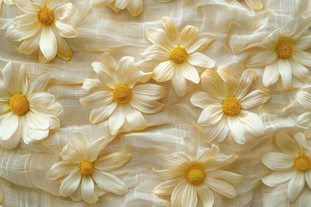 Daisy backgrounds pattern textile.