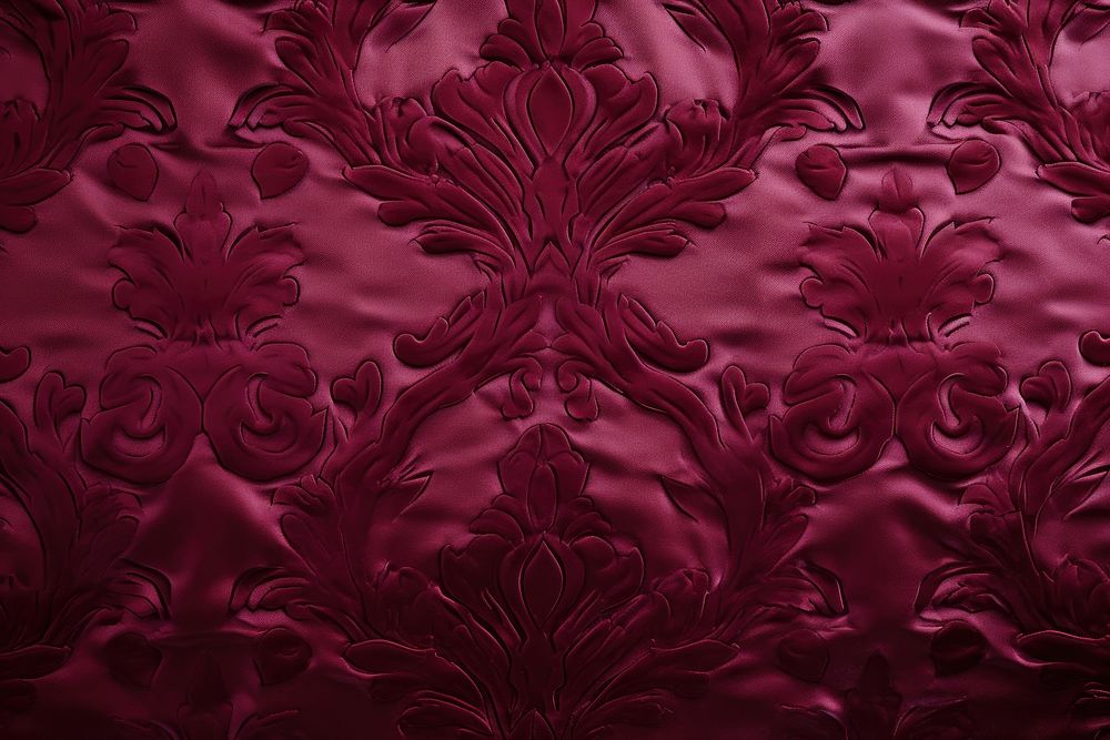 Damask pattern maroon velvet texture clothing knitwear.
