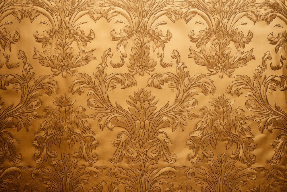 Damask pattern antique bronze texture graphics indoors.