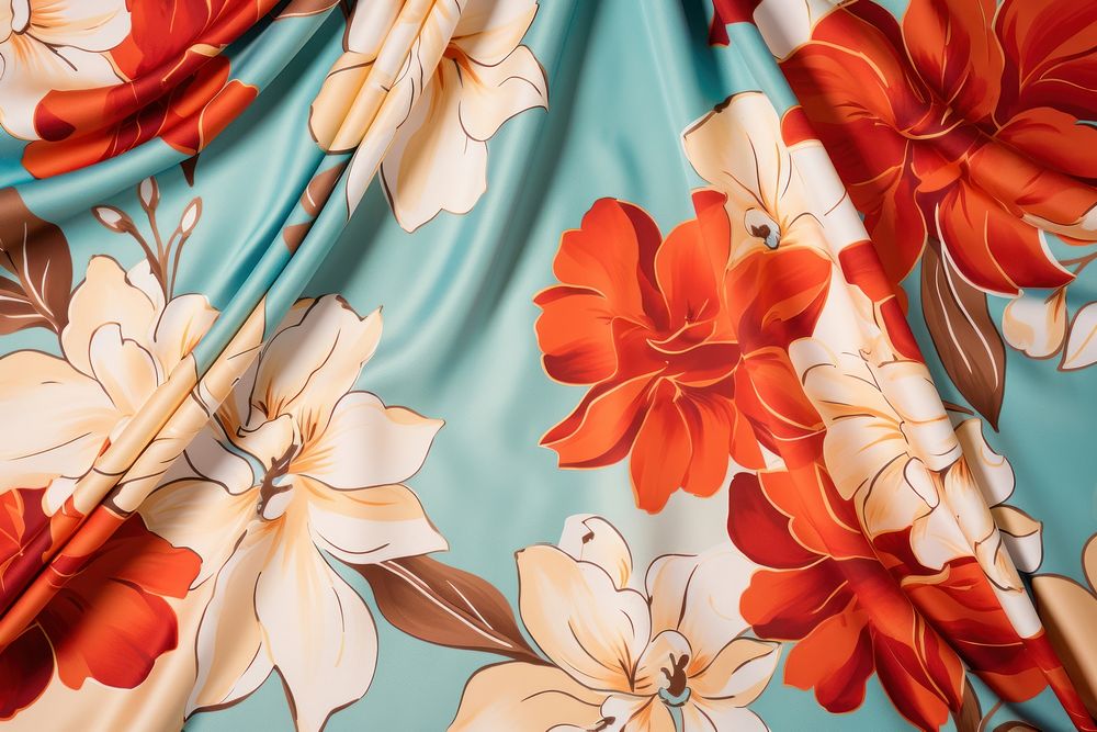 Floral pattern fabric texture backgrounds satin creativity.